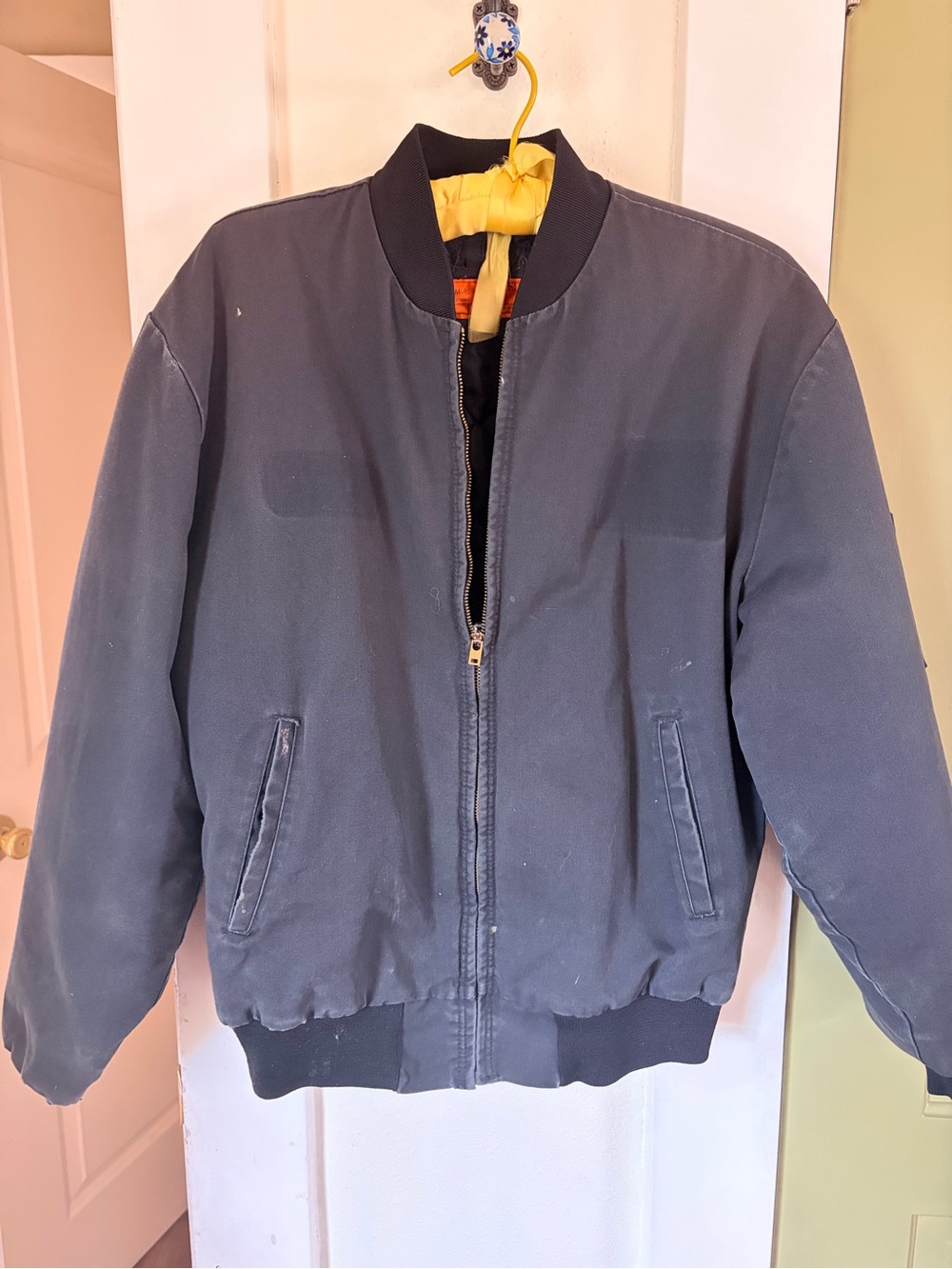Men's vintage 80s Red Kap Bomber workwearJacket - quilted and lined-M